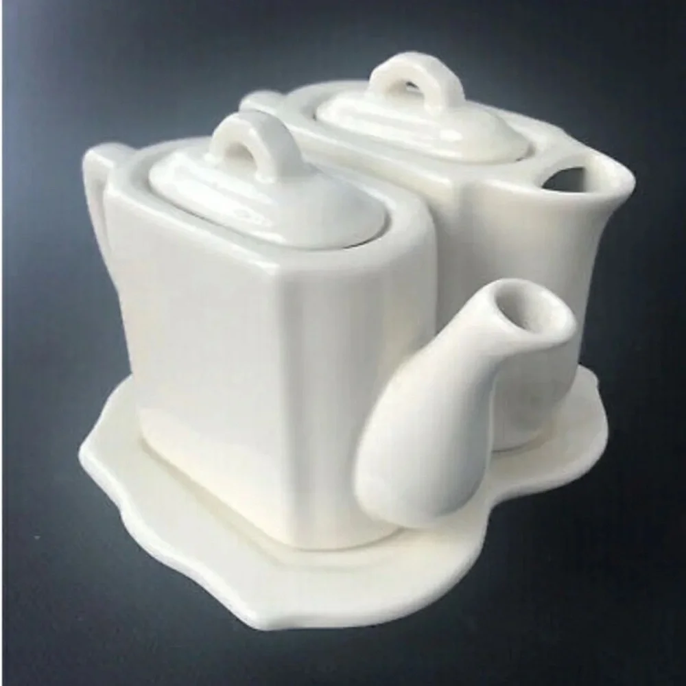 Restoration Hardware le pour duex tea for two 2 in original box 2001